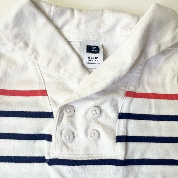 Janie and Jack Striped One Piece Size 6-12M - Picture 2 of 3